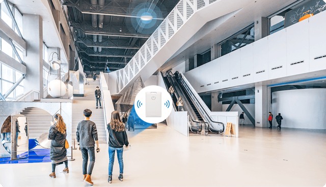 最远100米的广播距离