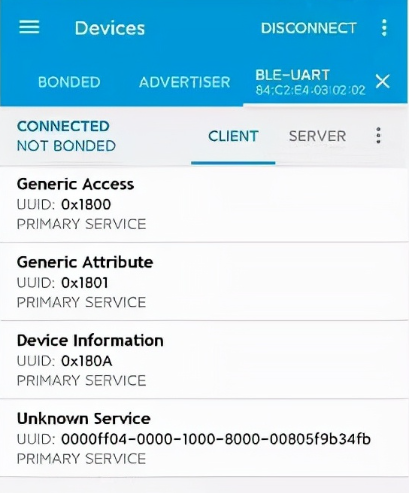 低功耗蓝牙开发 调试APP(nRF Connect、BLE调试助手、LightBlue)